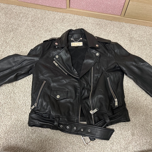 Michael Kors Leather Jacket - Picture 1 of 5